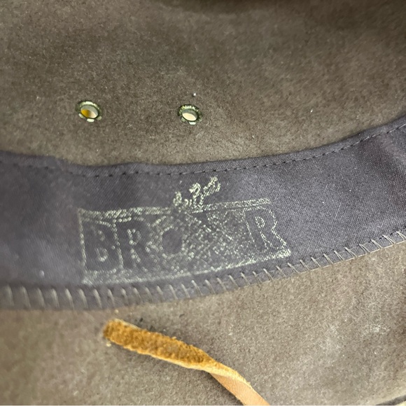 Vintage Broner Outback Crushable 100% Wool Brown Hat  SIZE Medium 8” - Picture 7 of 9